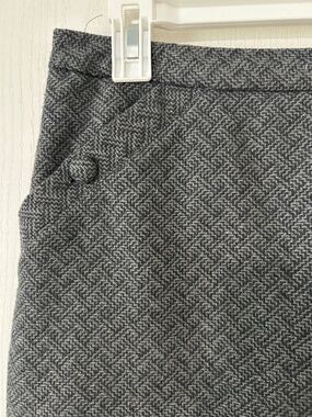 Vintage Skirt Banana Republic Charcoal Gray Tweed